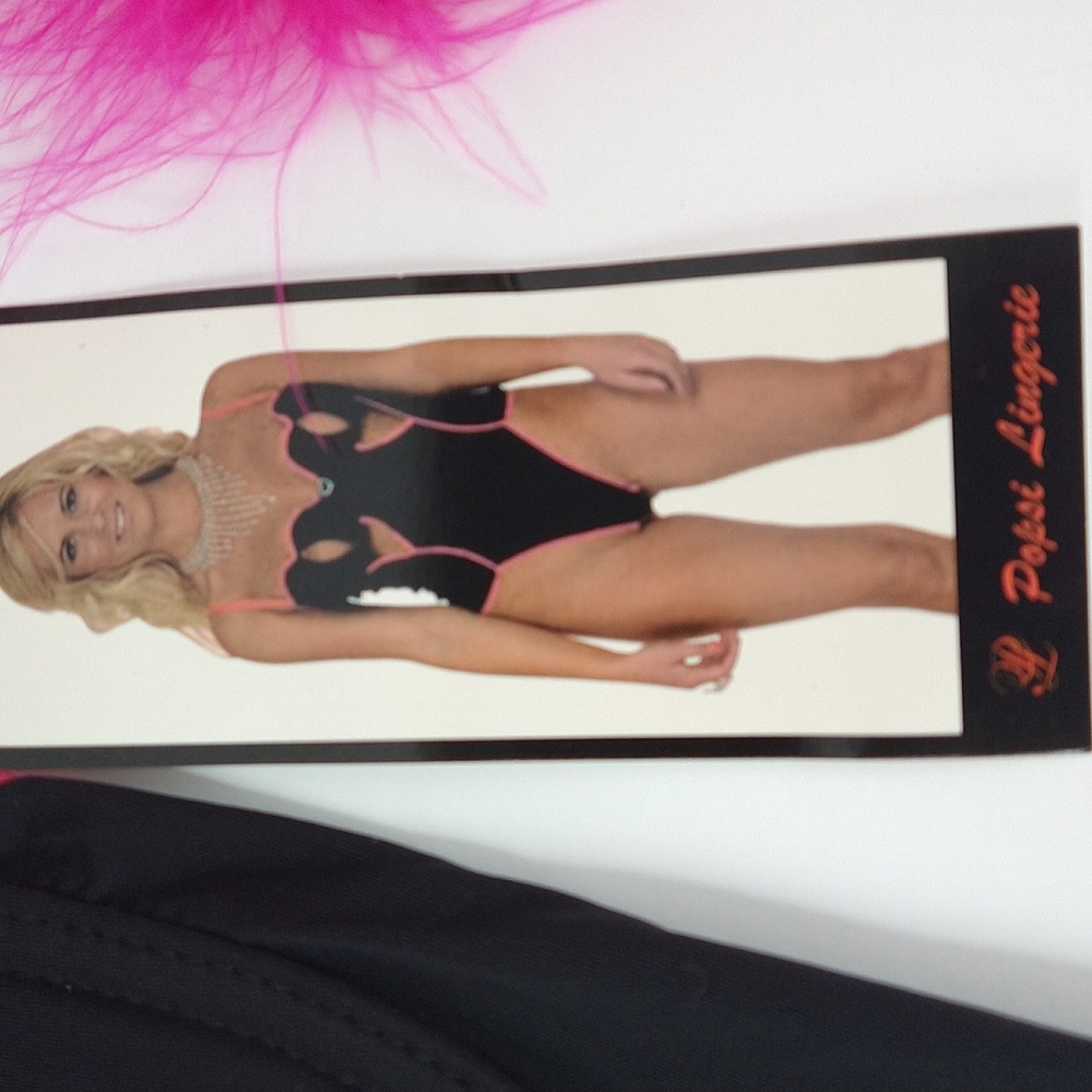 Popsi Lingerie One Piece Black | Pink Size: L